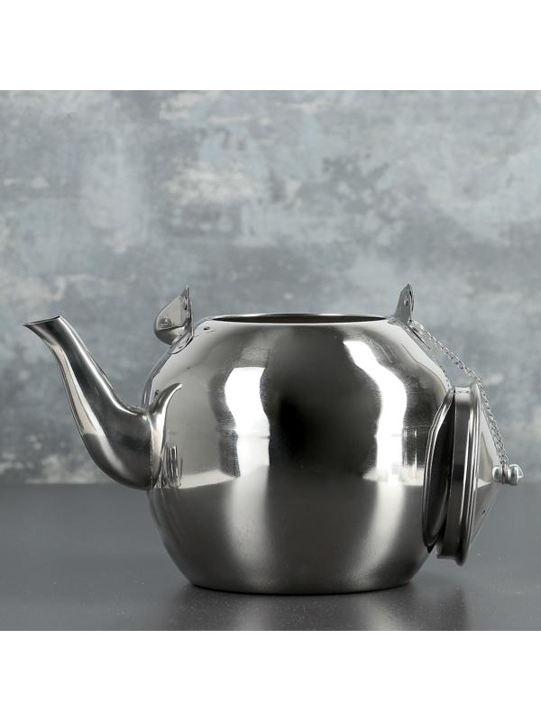 Чайник заварочный из нержавеющей стали «Аркадий», 3 л