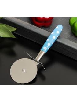 Нож для пиццы и теста «Горох», 17 см, цвет МИКС