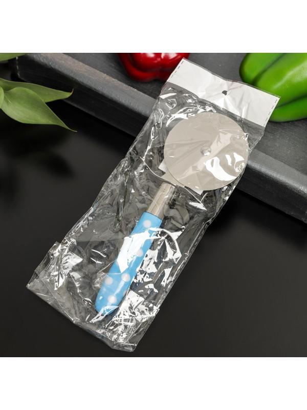 Нож для пиццы и теста «Горох», 17 см, цвет МИКС