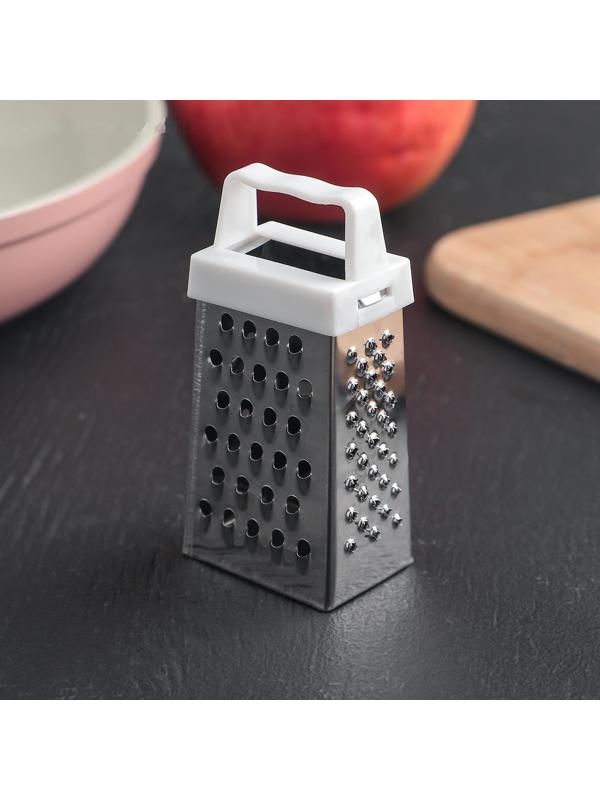 Тёрка четырёхгранная c магнитом Доляна, 3,5×7×3 см, цвет микс / 1 шт.