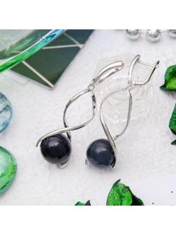 Серьги родирование спираль 