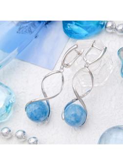 Серьги родирование спираль 