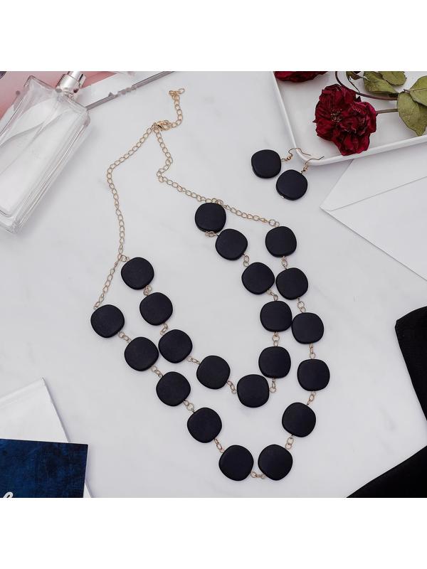 Набор 2 предмета: серьги, бусы 