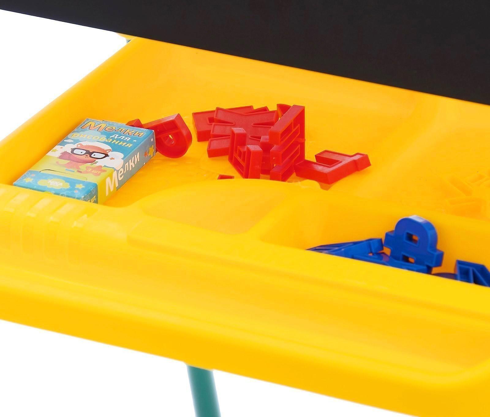 Мольберт детский, двусторонний «Растущий», регулируется по высоте, размер 755 × 516 × 70 мм