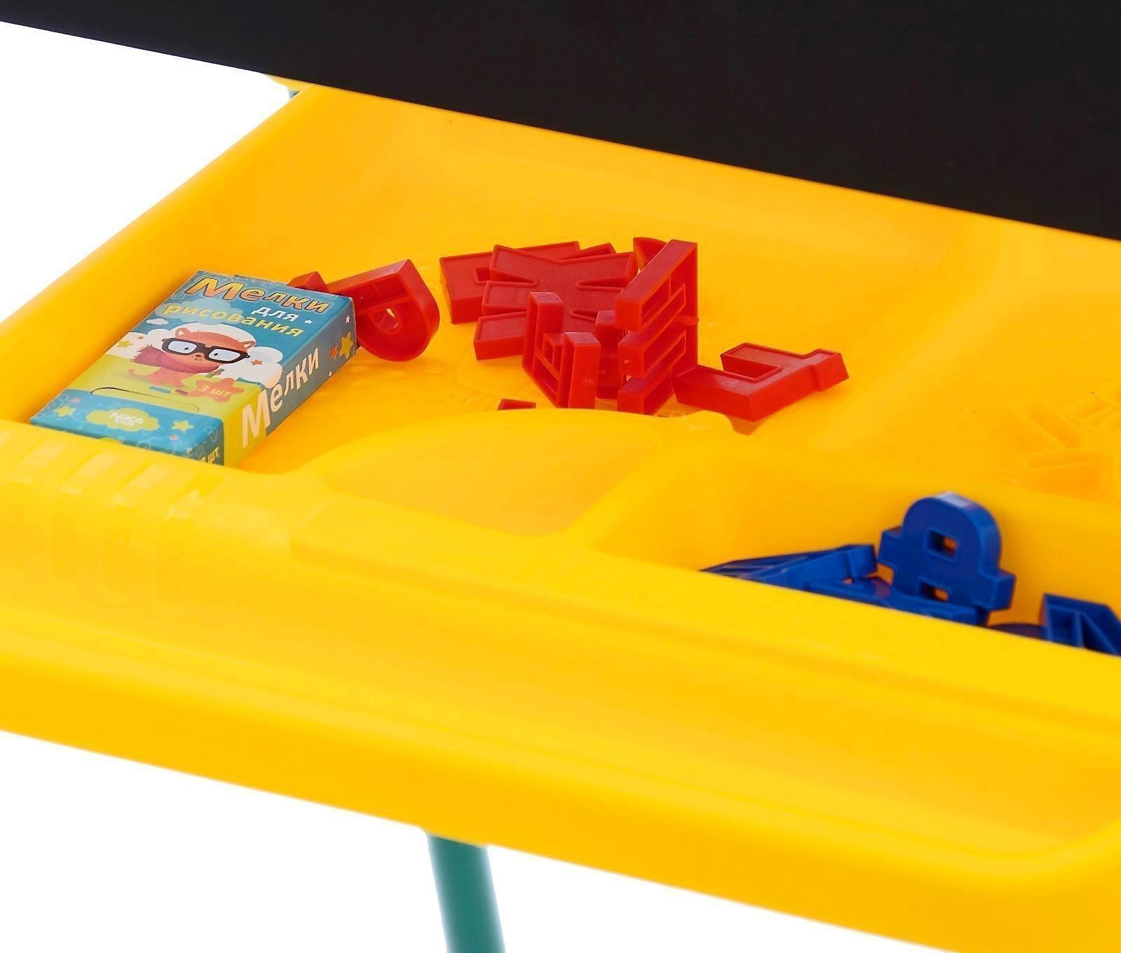 Мольберт детский, двусторонний «Растущий», регулируется по высоте, размер 755 × 516 × 70 мм