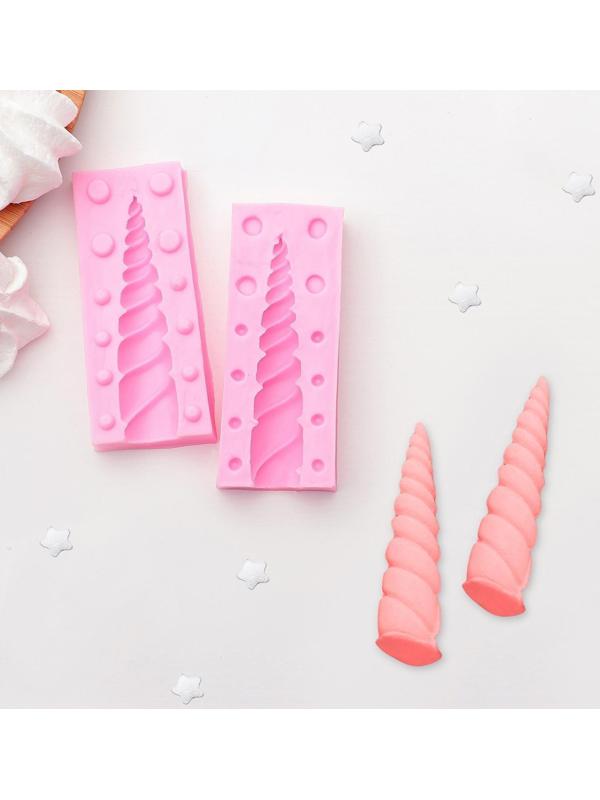 Молд «Рог единорога», 10×8 см, цвет МИКС