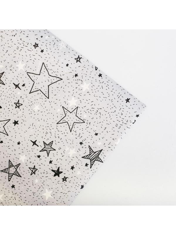 Бумага упаковочная крафтовая «Звёздочки», 70 × 100 см