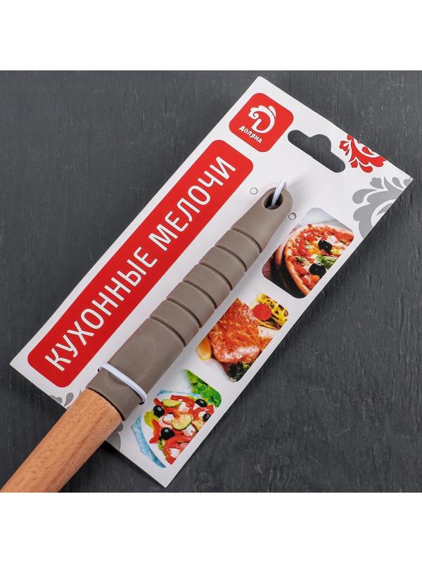 Лопатка с прорезями Доляна «Брауни», 32 см, цвет МИКС