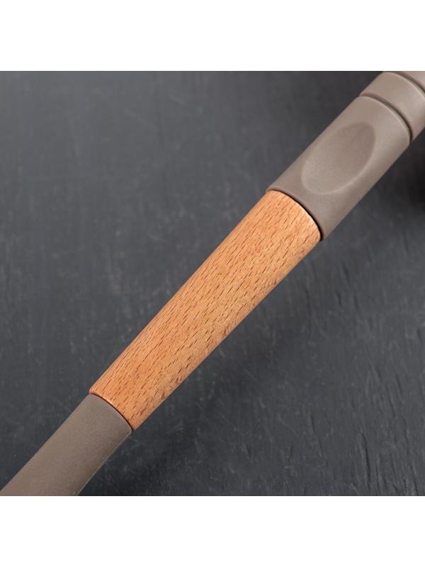 Лопатка с прорезями Доляна «Брауни», 32 см, цвет МИКС