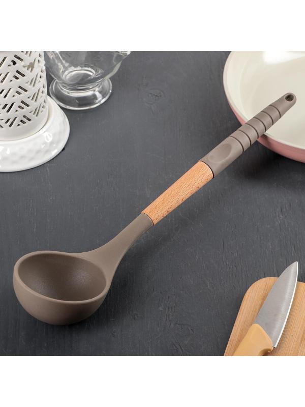 Половник Доляна «Брауни», 33 см, цвет МИКС