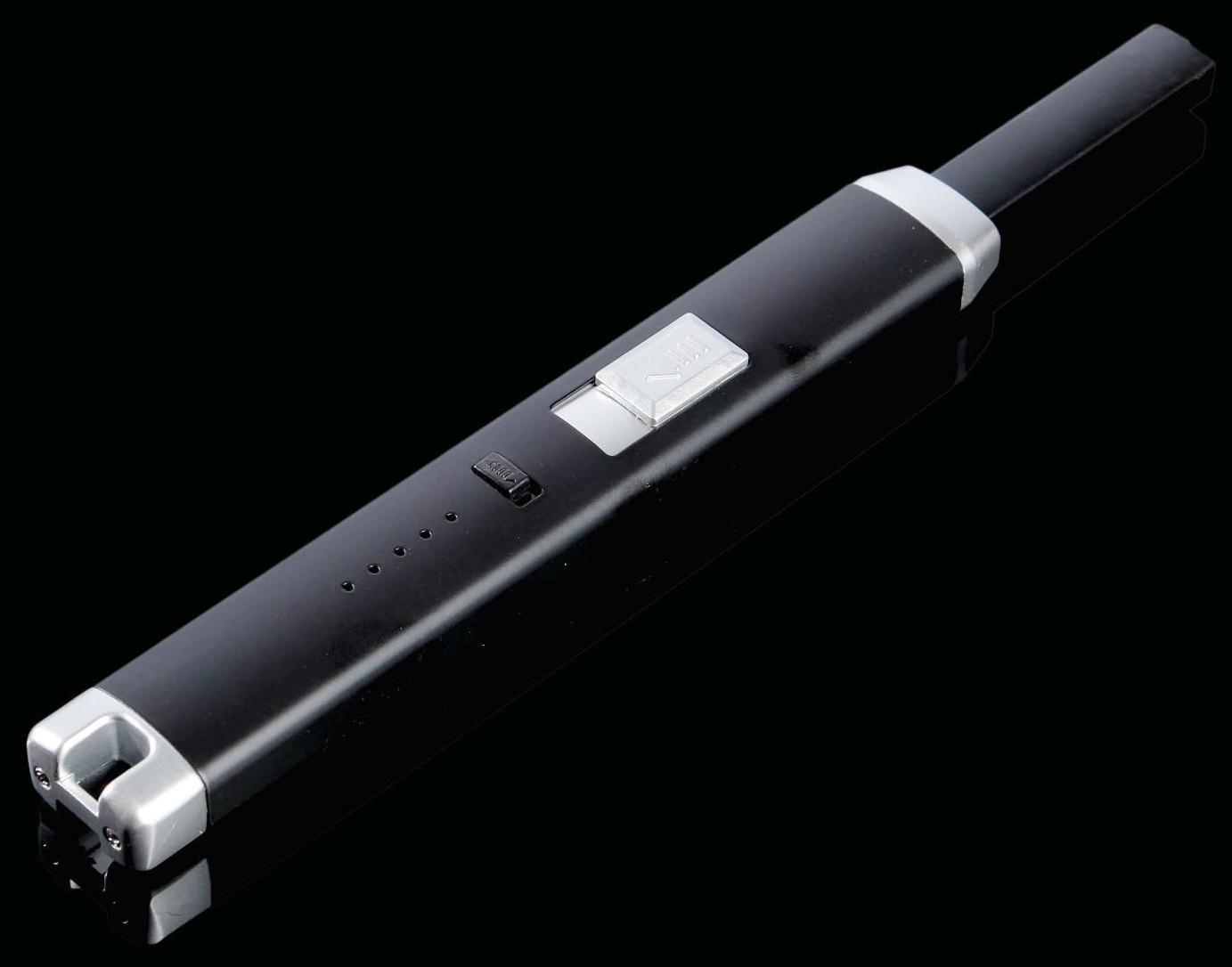 Зажигалка электронная, кухонная, 23 х 2.5 х 1.5 см, USB, черная