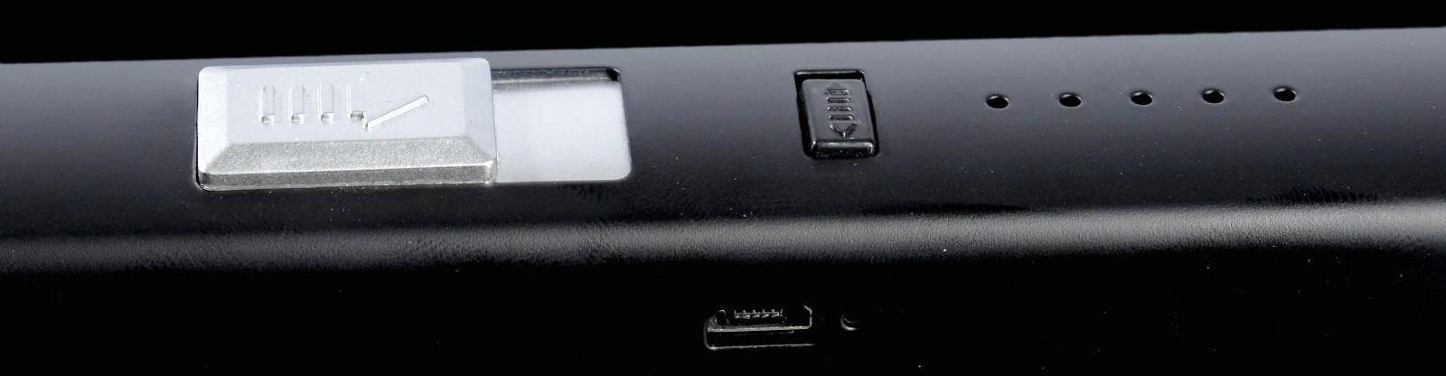 Зажигалка электронная, кухонная, 23 х 2.5 х 1.5 см, USB, черная