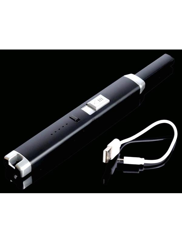 Зажигалка электронная, кухонная, 23 х 2.5 х 1.5 см, USB, черная