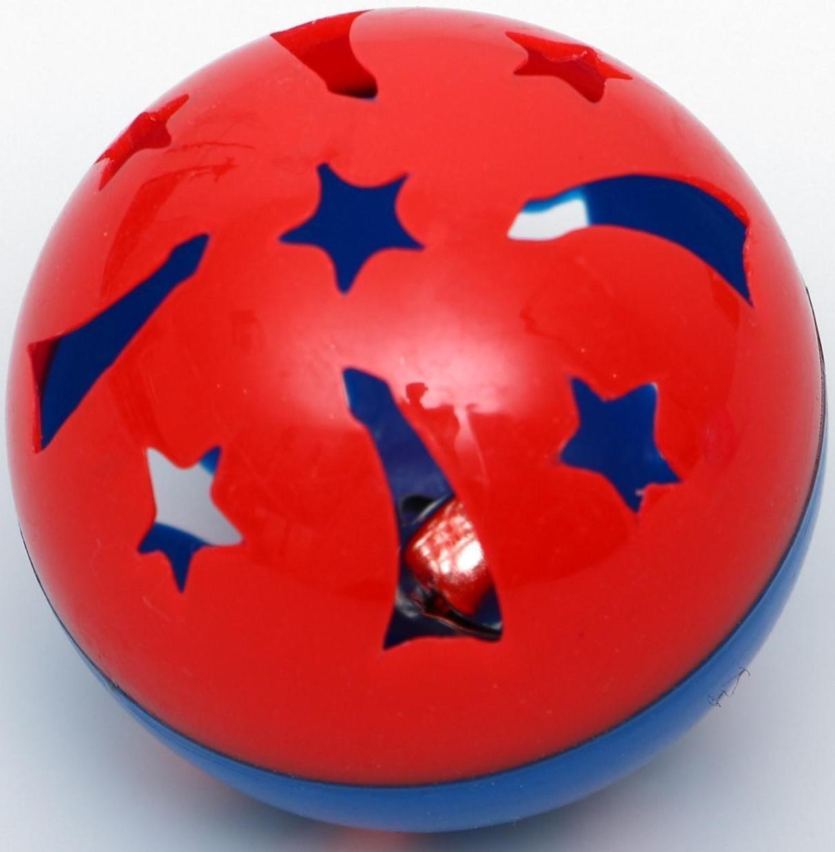 Набор из 4 шариков для кошек, микс цветов