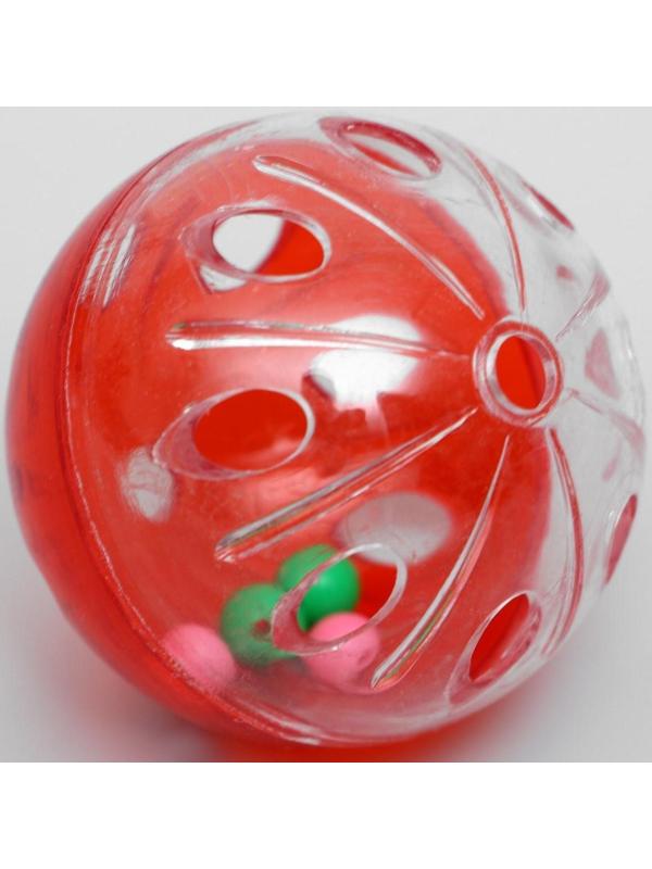 Набор из 4 шариков для кошек, микс цветов