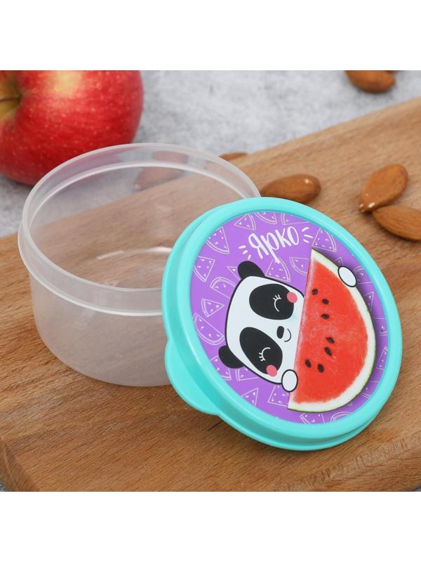 Ланч-бокс круглый «Ярко», 150 мл