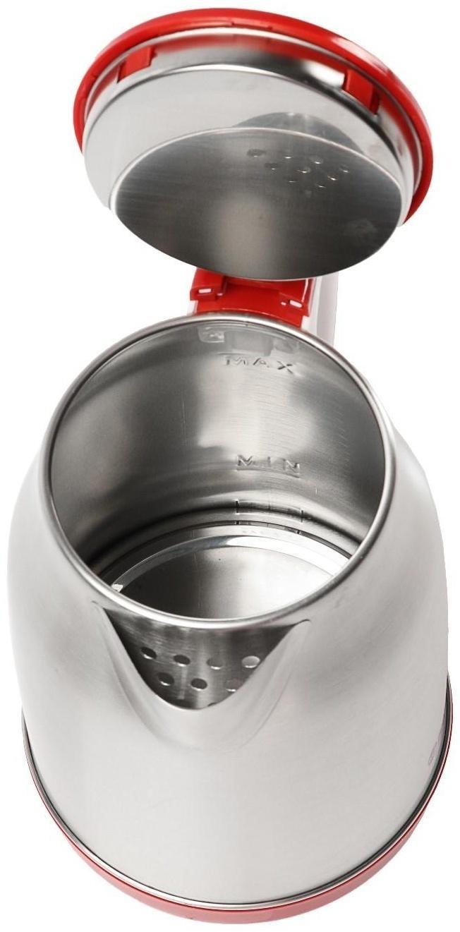 Чайник электрический Sakura SA-2147R, металл, 1.8 л, 1800 Вт, красный