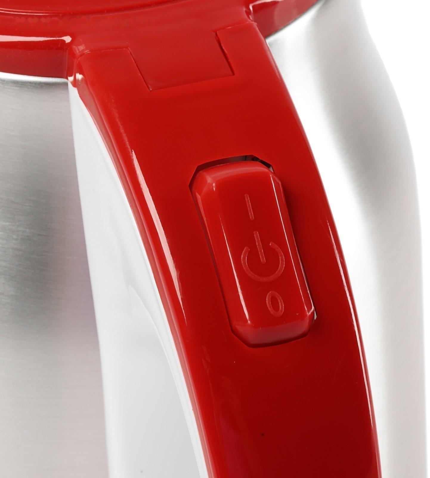 Чайник электрический Sakura SA-2147R, металл, 1.8 л, 1800 Вт, красный