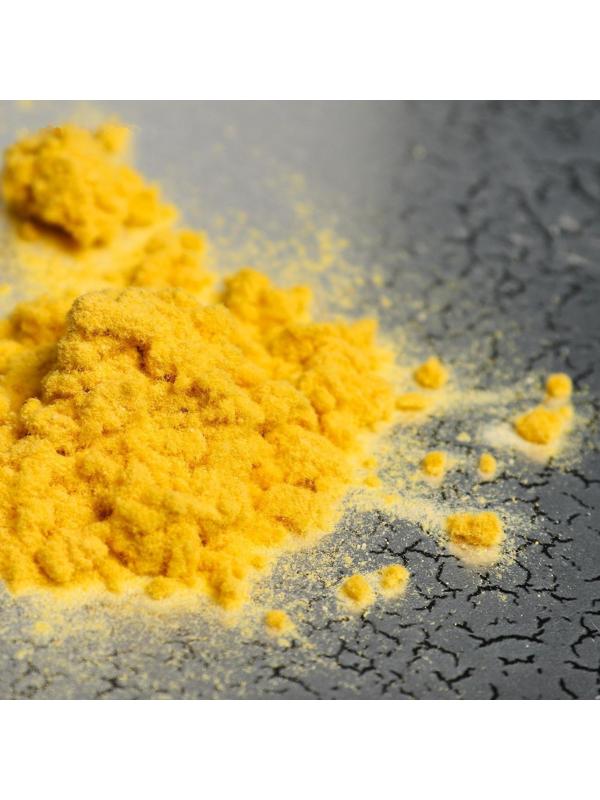 Иней искусственный клеевой для декора «Флок эффект» 120 г, цвет жёлтый