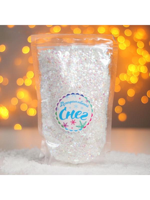 Снег искусственный сыпучий для декора «Блёстки» 110 г