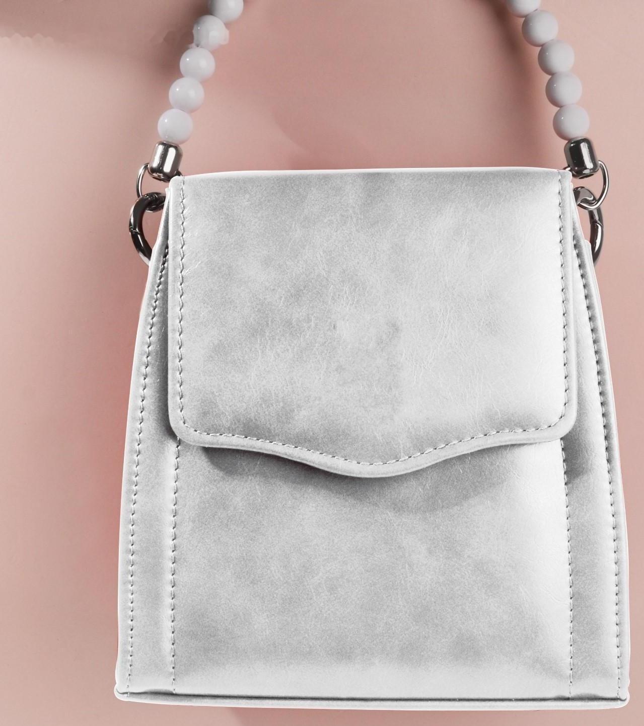 Ручка для сумки, 34 × 1,5 см, цвет белый