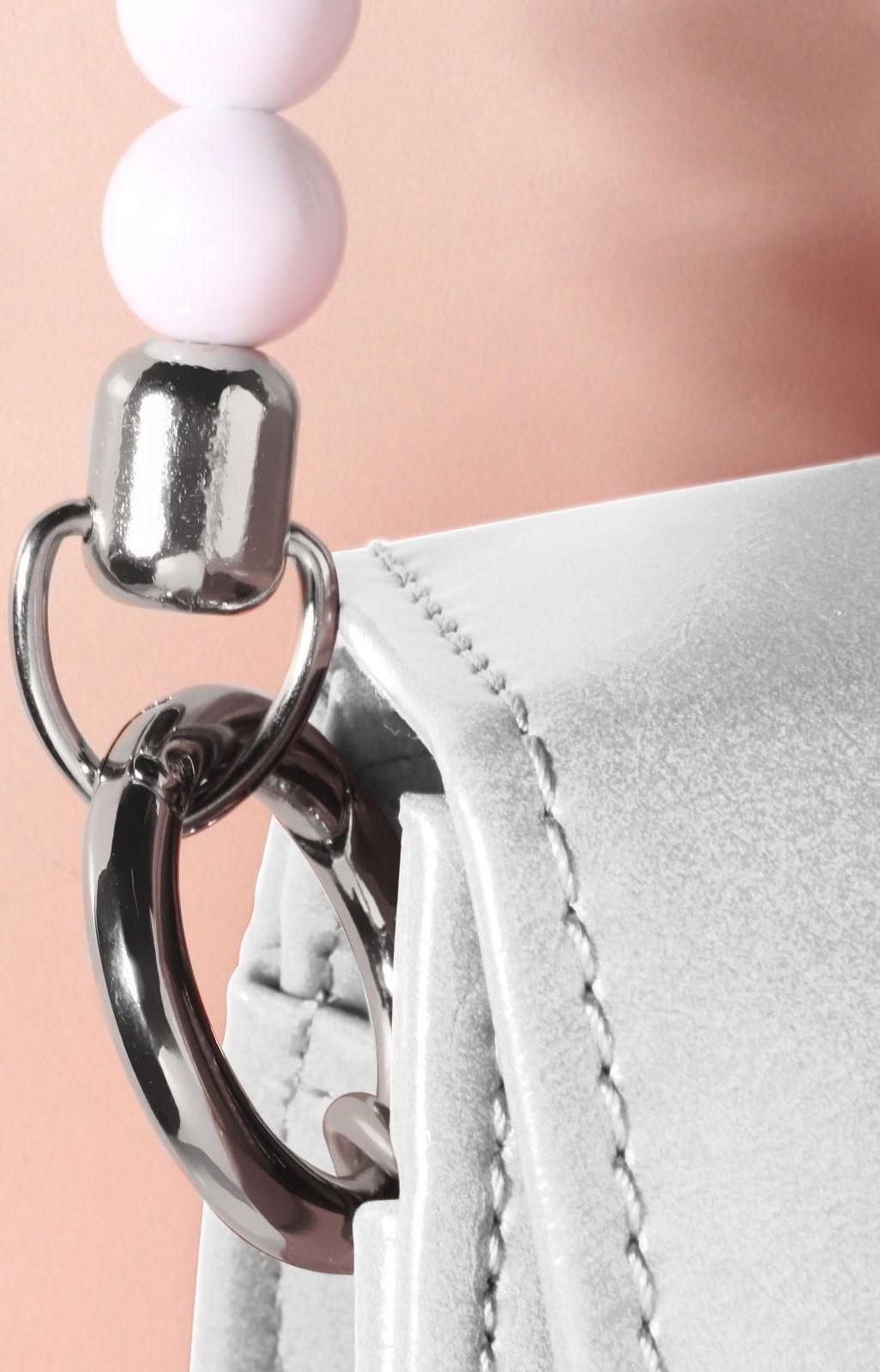 Ручка для сумки, 34 × 1,5 см, цвет белый