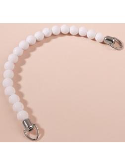 Ручка для сумки, 34 × 1,5 см, цвет белый