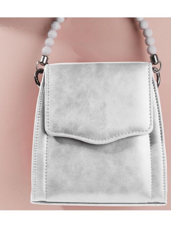 Ручка для сумки, 34 × 1,5 см, цвет белый