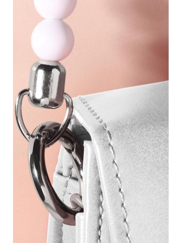 Ручка для сумки, 34 × 1,5 см, цвет белый