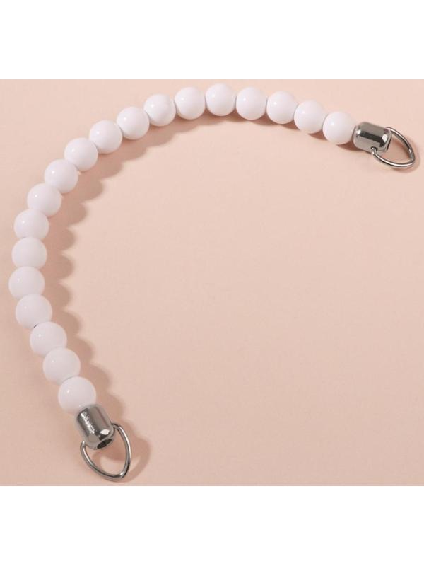 Ручка для сумки, 34 × 1,5 см, цвет белый