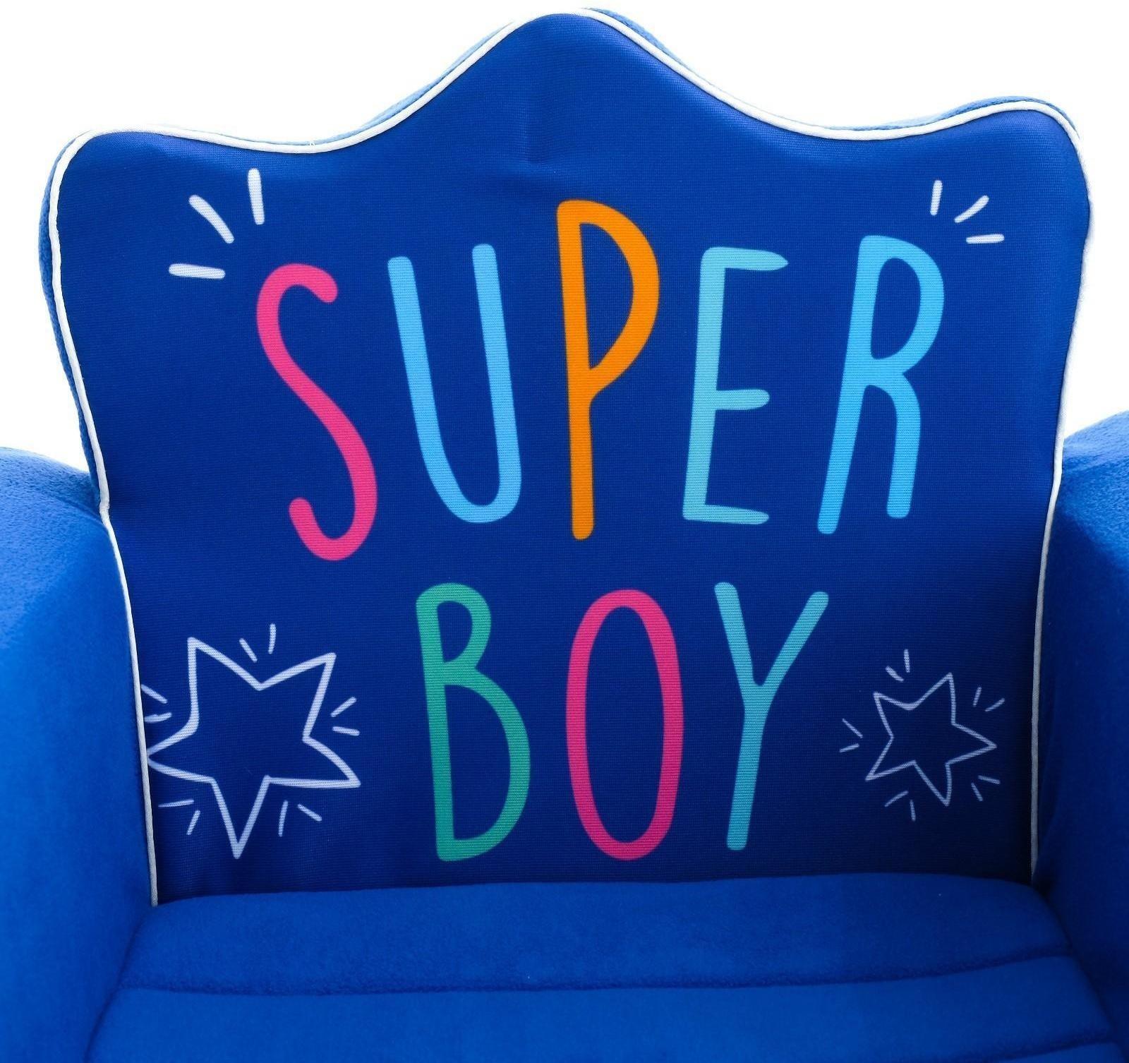 Мягкая игрушка-кресло Super Boy, цвет синий
