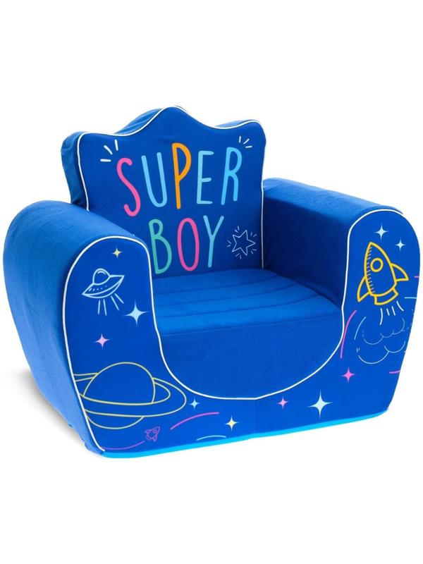 Мягкая игрушка-кресло Super Boy, цвет синий