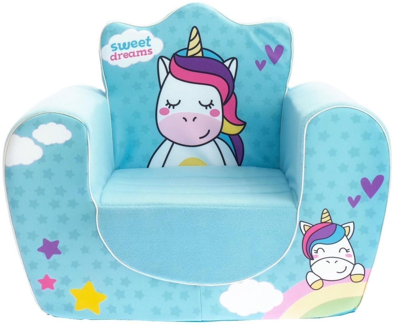 Мягкая игрушка-кресло «Единорог», цвета МИКС