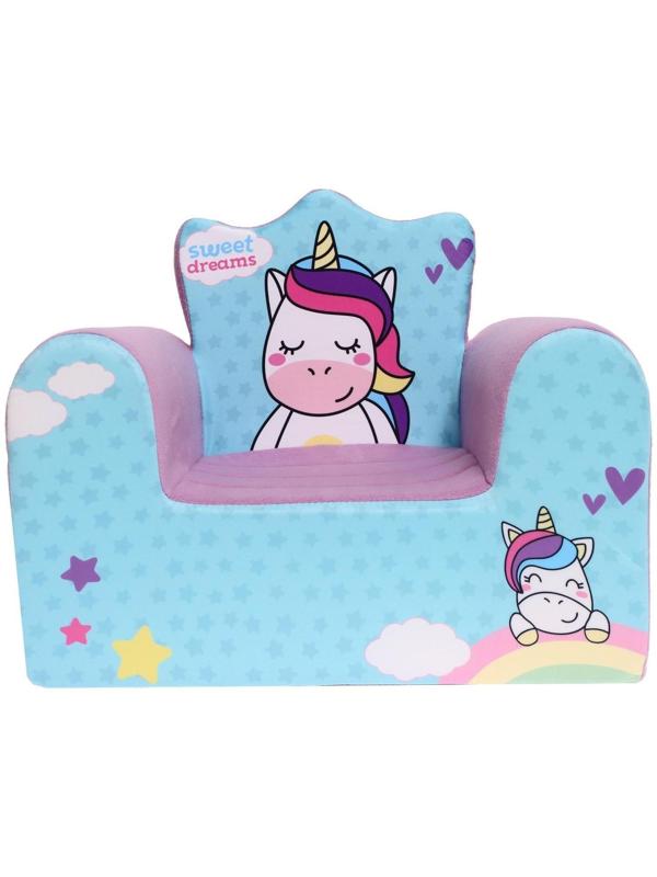 Мягкая игрушка-кресло «Единорог», цвета МИКС