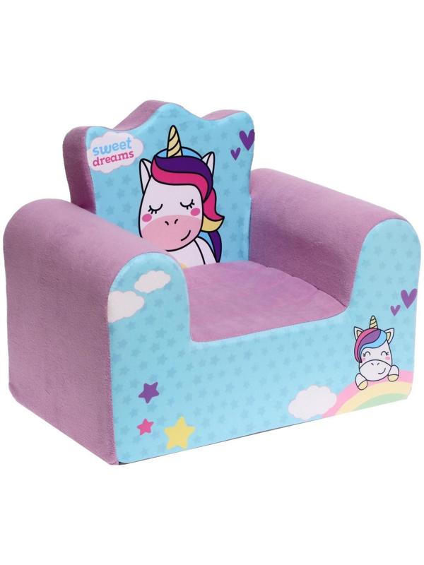 Мягкая игрушка-кресло «Единорог», цвета МИКС