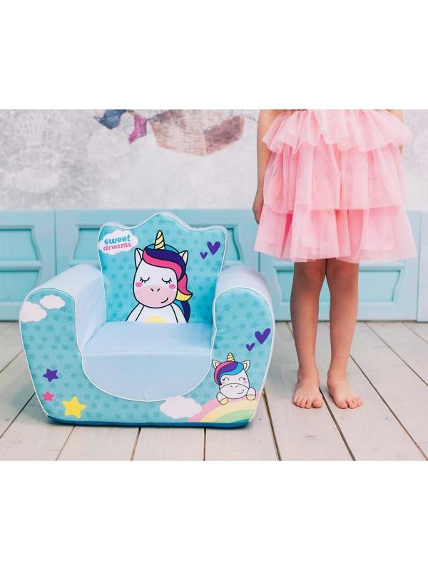 Мягкая игрушка-кресло «Единорог», цвета МИКС