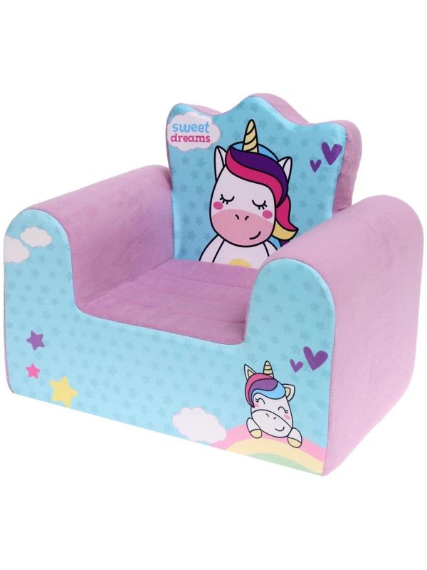 Мягкая игрушка-кресло «Единорог», цвета МИКС
