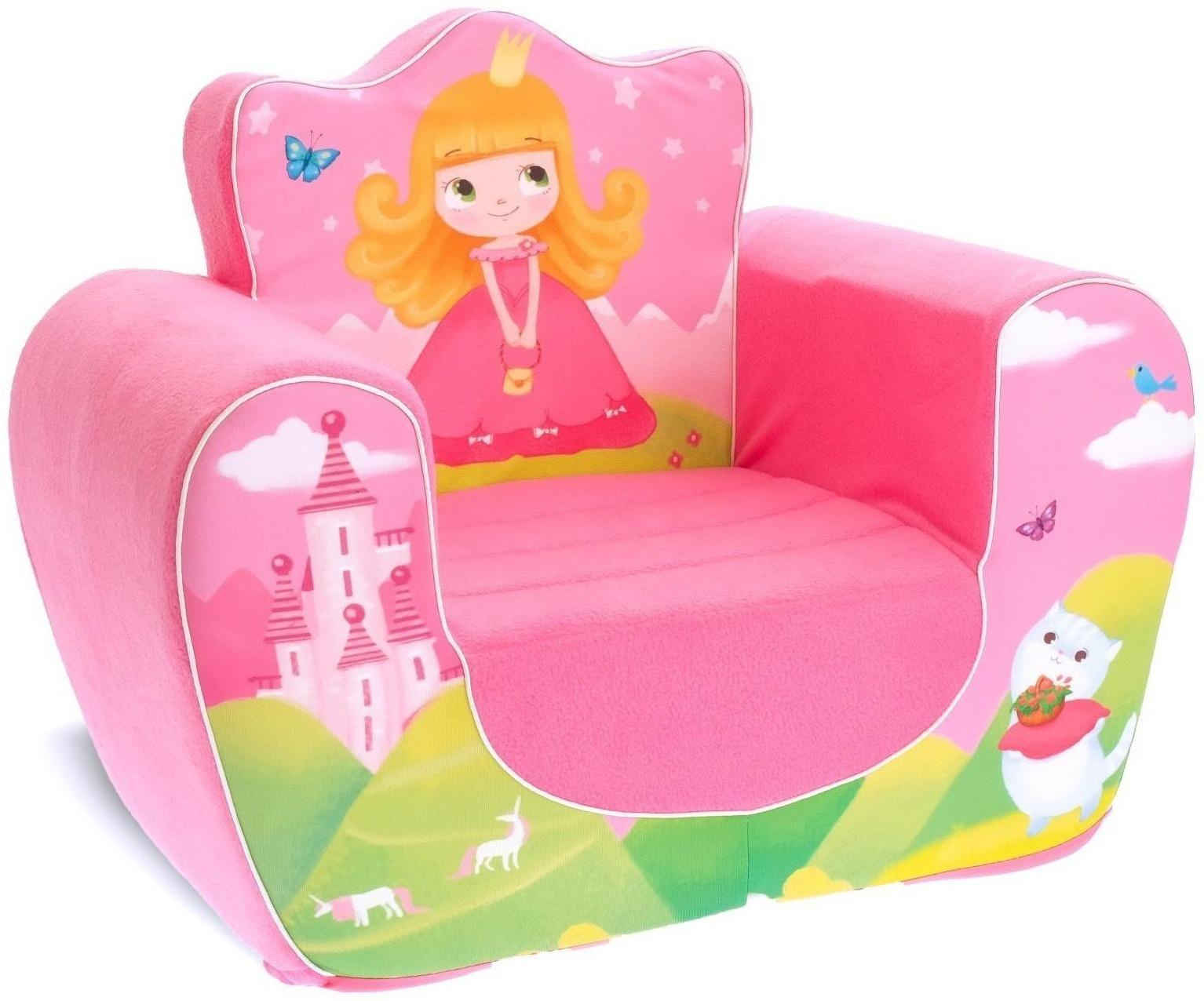 Мягкая игрушка кресло «Принцесса», цвет розовый