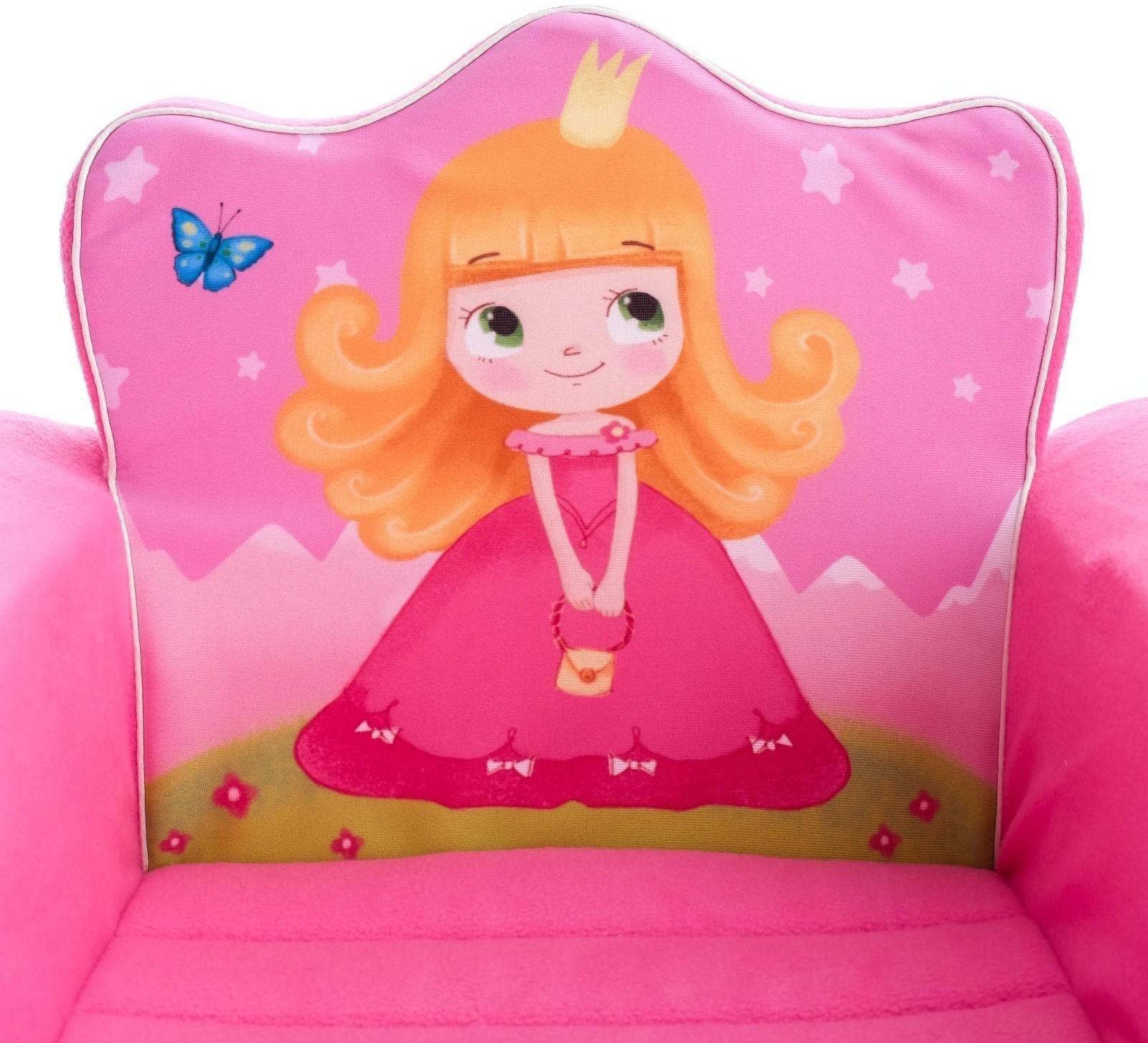 Мягкая игрушка кресло «Принцесса», цвет розовый