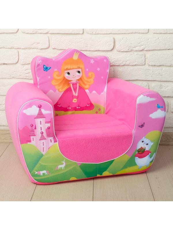 Мягкая игрушка кресло «Принцесса», цвет розовый
