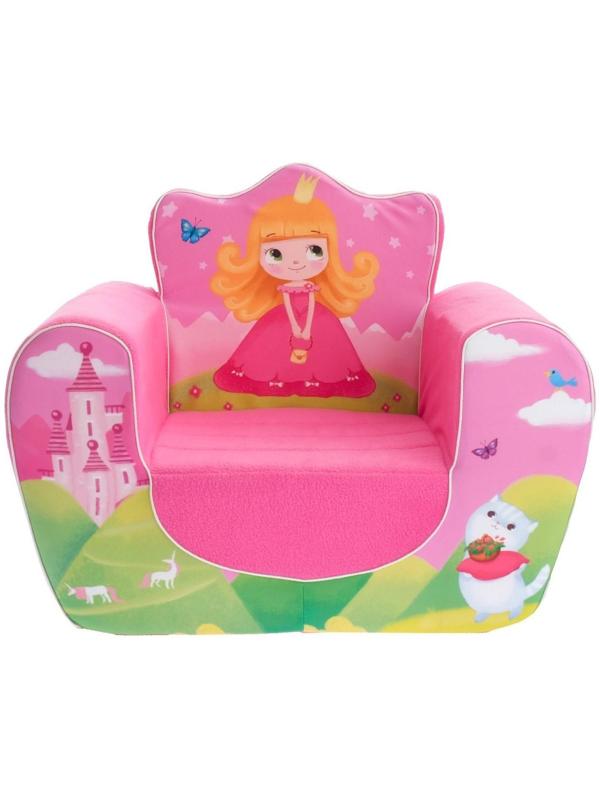 Мягкая игрушка кресло «Принцесса», цвет розовый