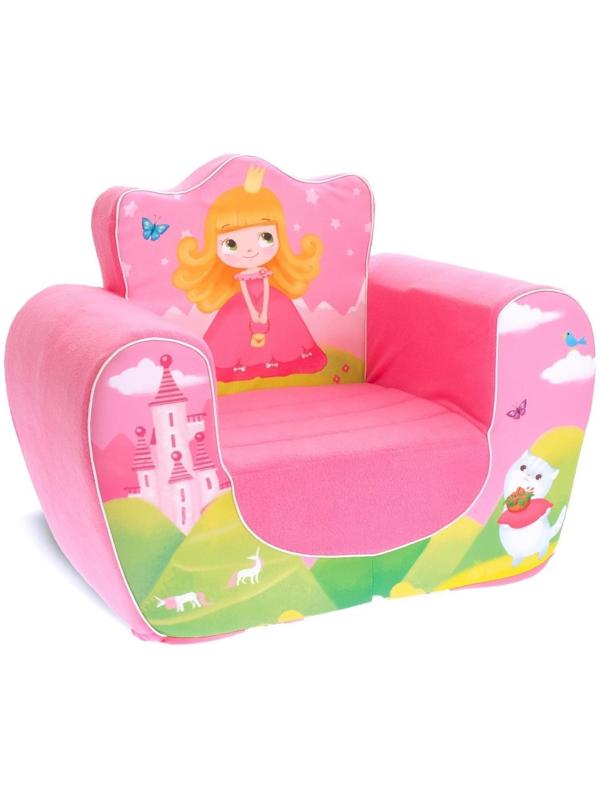 Мягкая игрушка кресло «Принцесса», цвет розовый