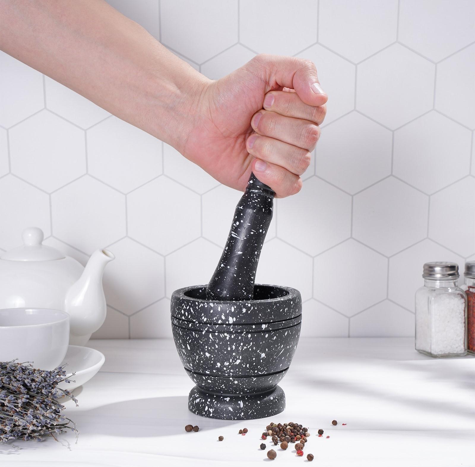 Ступка с пестиком «Чёрный камень»