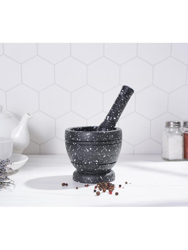 Ступка с пестиком «Чёрный камень»