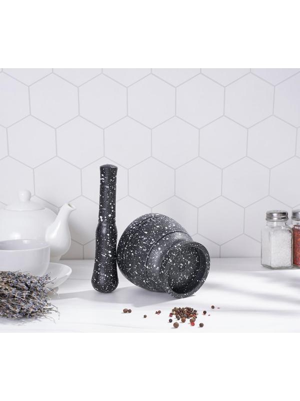 Ступка с пестиком «Чёрный камень»