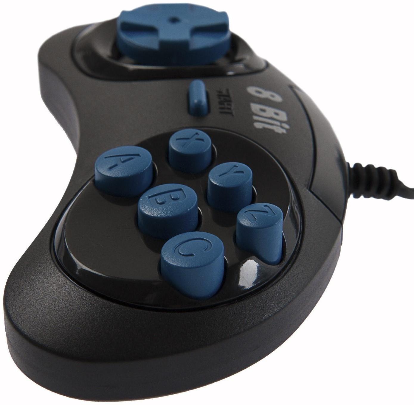 Геймпад для Dendy 8-bit, 9pin (узкий разъем), черный