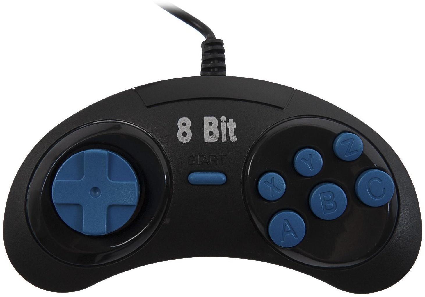 Геймпад для Dendy 8-bit, 9pin (узкий разъем), черный