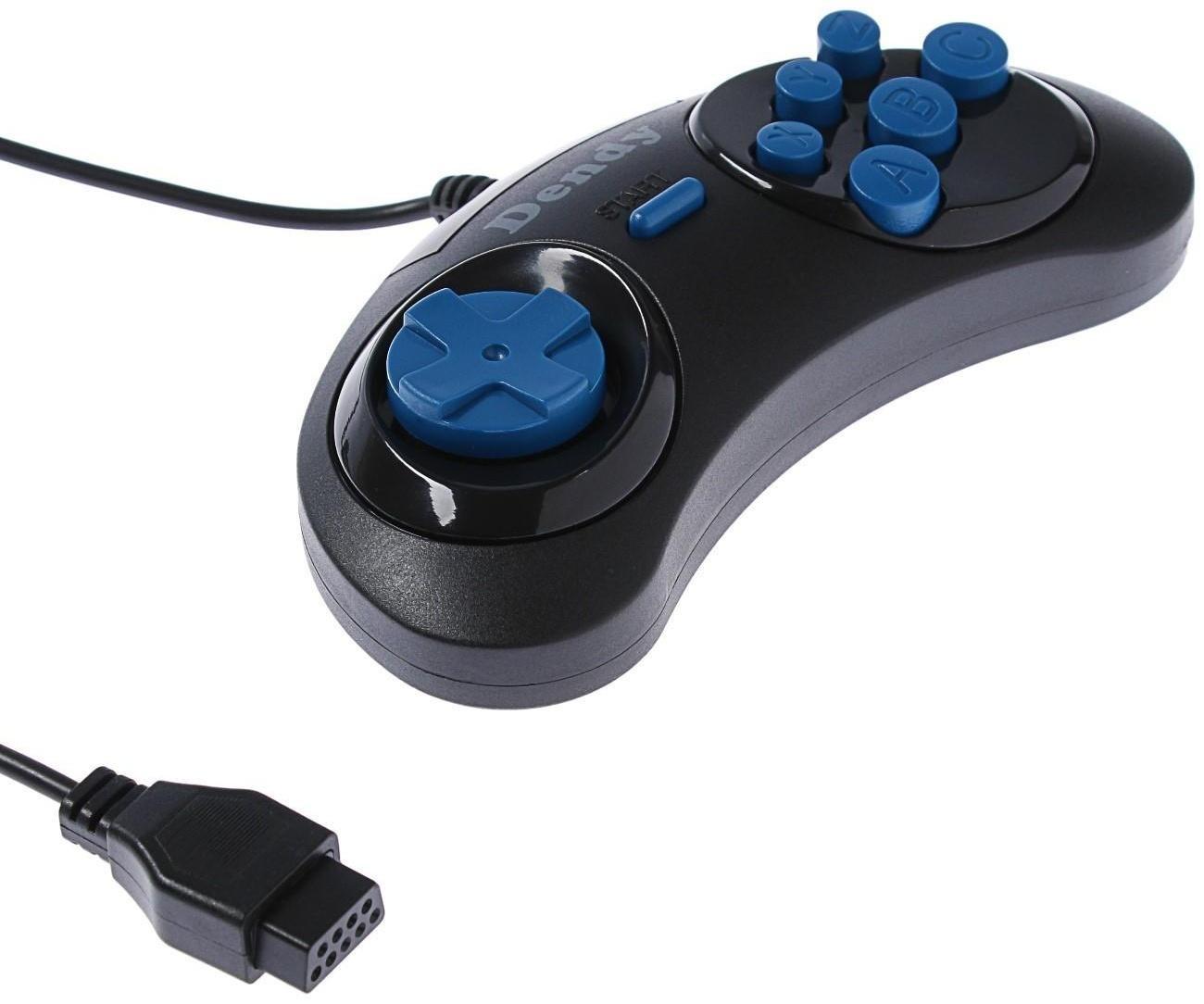 Геймпад для Dendy 8-bit, 9pin (узкий разъем), черный