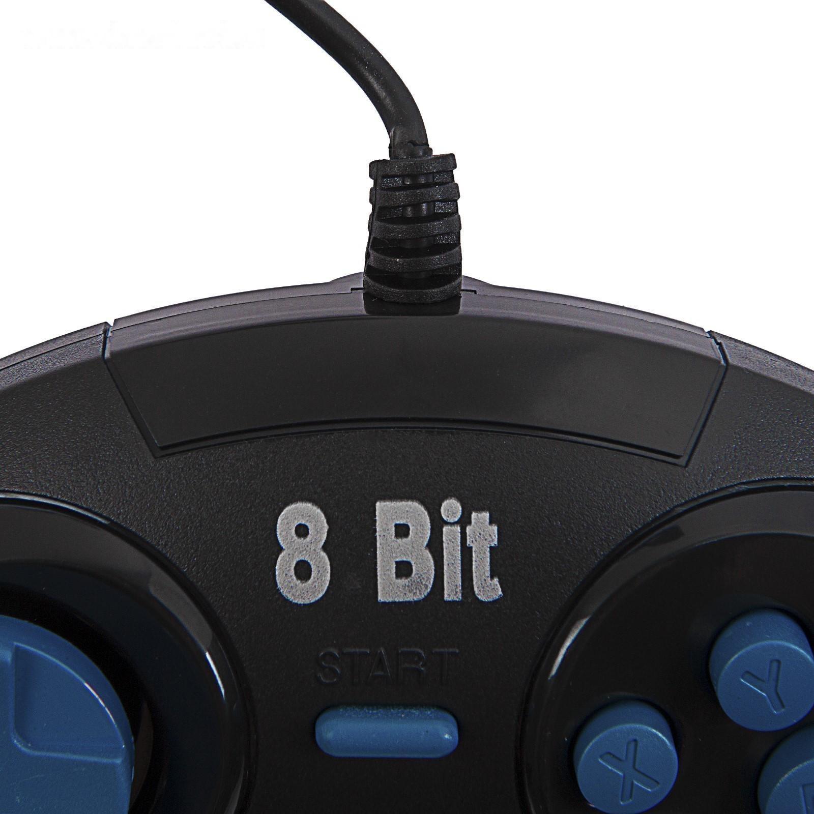 Геймпад для Dendy 8-bit, 9pin (узкий разъем), черный