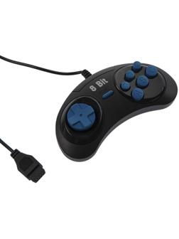 Геймпад для Dendy 8-bit, 9pin (узкий разъем), черный